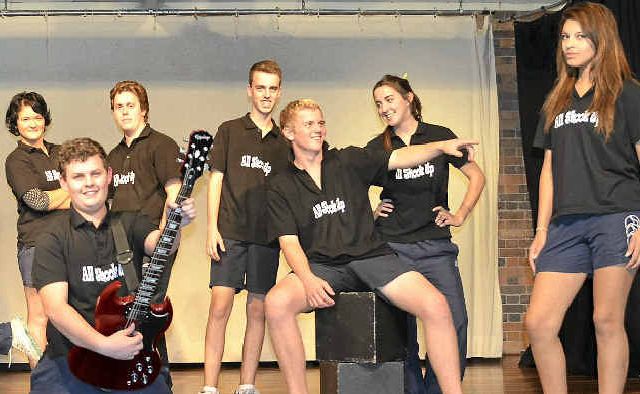 A handful of the cast who will take part in All Shook Up - WSHS musical. A handful of the cast who will take part in All Shook Up - WSHS musical.